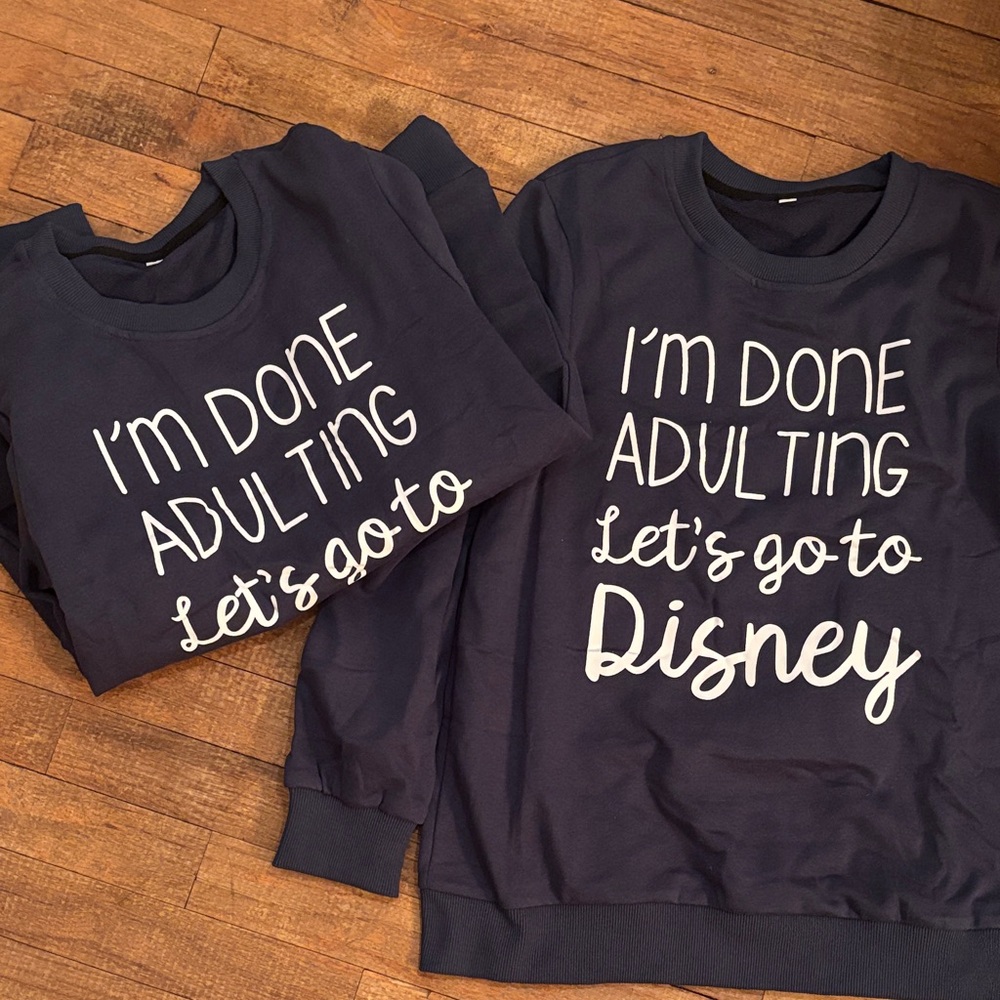 Disney Navy Blue Sweatshirts- new